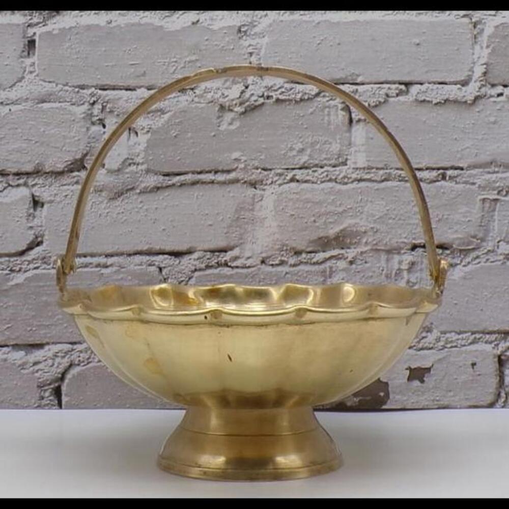 Elegant Vintage Brass Handled Bowl